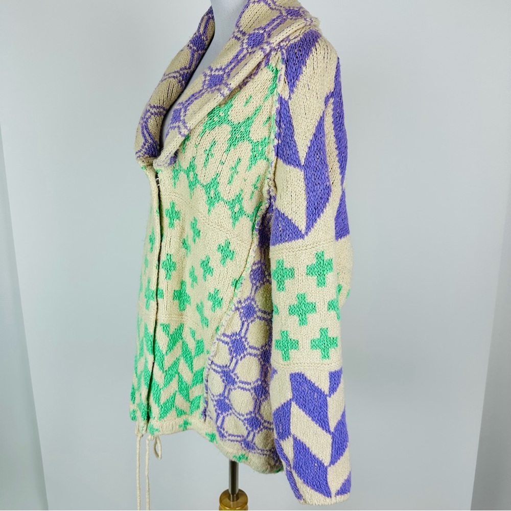 Free People Bright & Optimistic Oversized Cardigan Sweater Size Small - Picture 9 of 16